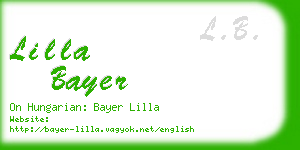 lilla bayer business card